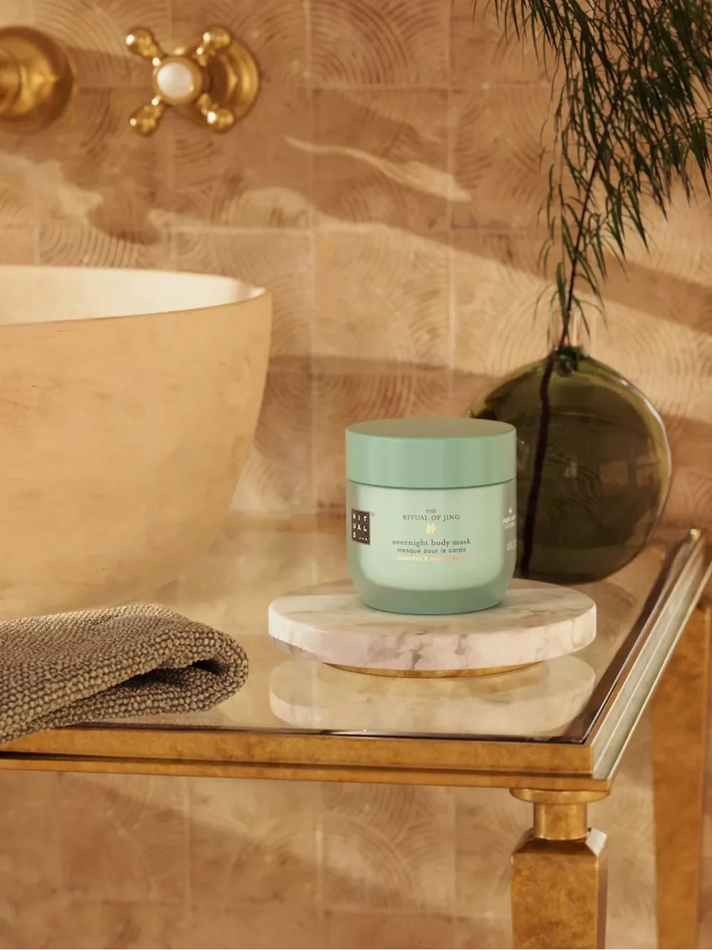 The Ritual of Jing Overnight Body Mask - Sage Green Hydrating Treatment